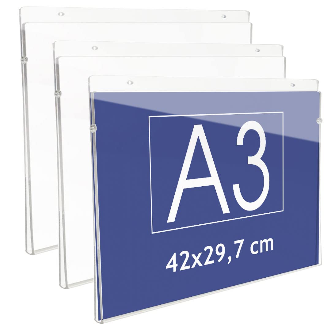 Set 3 Espositori In Acrilico A Forma Di T, Altezza 13 Cm, Per Orecchini E Piccoli Gioielli, Nero - 3
