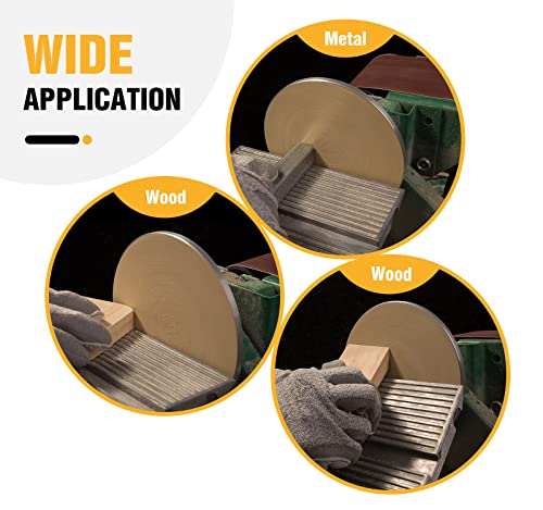 100Pcs 6 Inch Gold Psa Sanding Discs 180 Grit Self Adhesive Sticky-Back Sandpaper Aluminum Oxide Abrasive Sand Paper Woodworking Wood Metal Sanding Disc Roll #TOP5