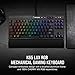Corsair K65 LUX RGB Compact Mechanical Keyboard - USB Passthrough & Media Controls - Linear & Quiet - Cherry MX Red - RGB LED Backlit
