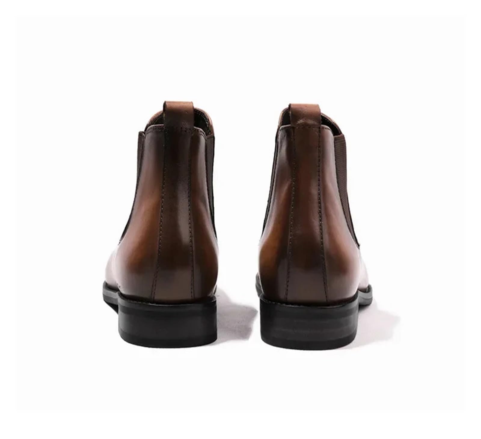 Chelsea Boot Uomo Stivaletti Chelsea Da Uomo Con Testa Quadrata In PU, Casual Lavoro, Scarpe In Pelle Fatte A Mano