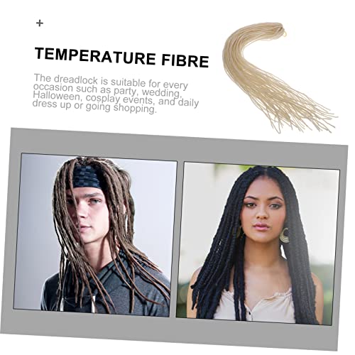 Extensions de dreadlocks pour homme DOITOOL lot de 4 mèches synthétiques légères
