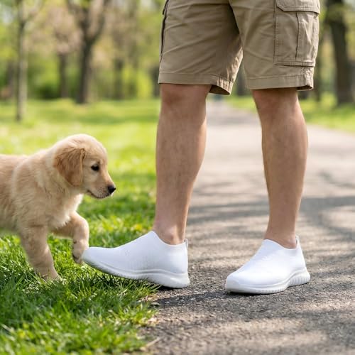 Image of TIOSEBON Men's Slip On Walking Shoes Arch Support Knit Mesh Lightweight Casual Comfortable Gym Workout Running Tennis Travel Standing Sneakers