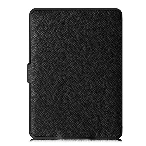 Fintie SlimShell Funda para 6" Kindle Paperwhite (Modelo 2012-2017) - La Más Delgada y Ligera Carcasa con Función de Auto-Reposo/Activación (No se Adapta a 10.ª generación 2018),Negro