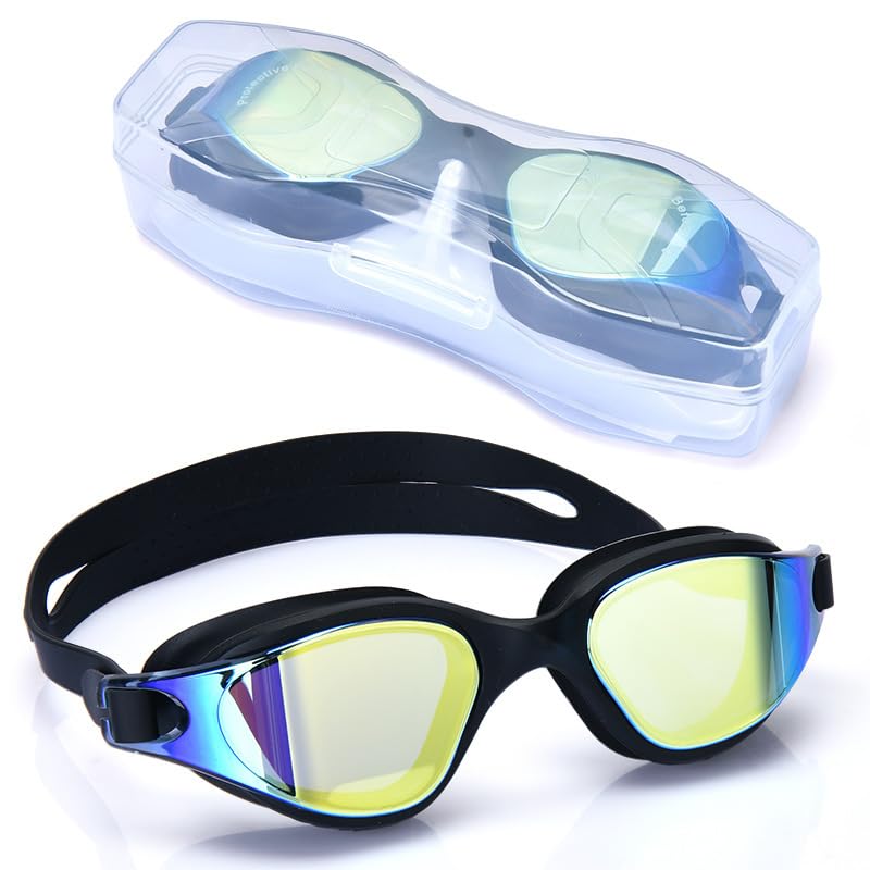 HDAKDDHG Swim Goggles - Swimming Goggles Anti Fog No Leaking For Adult Women Men