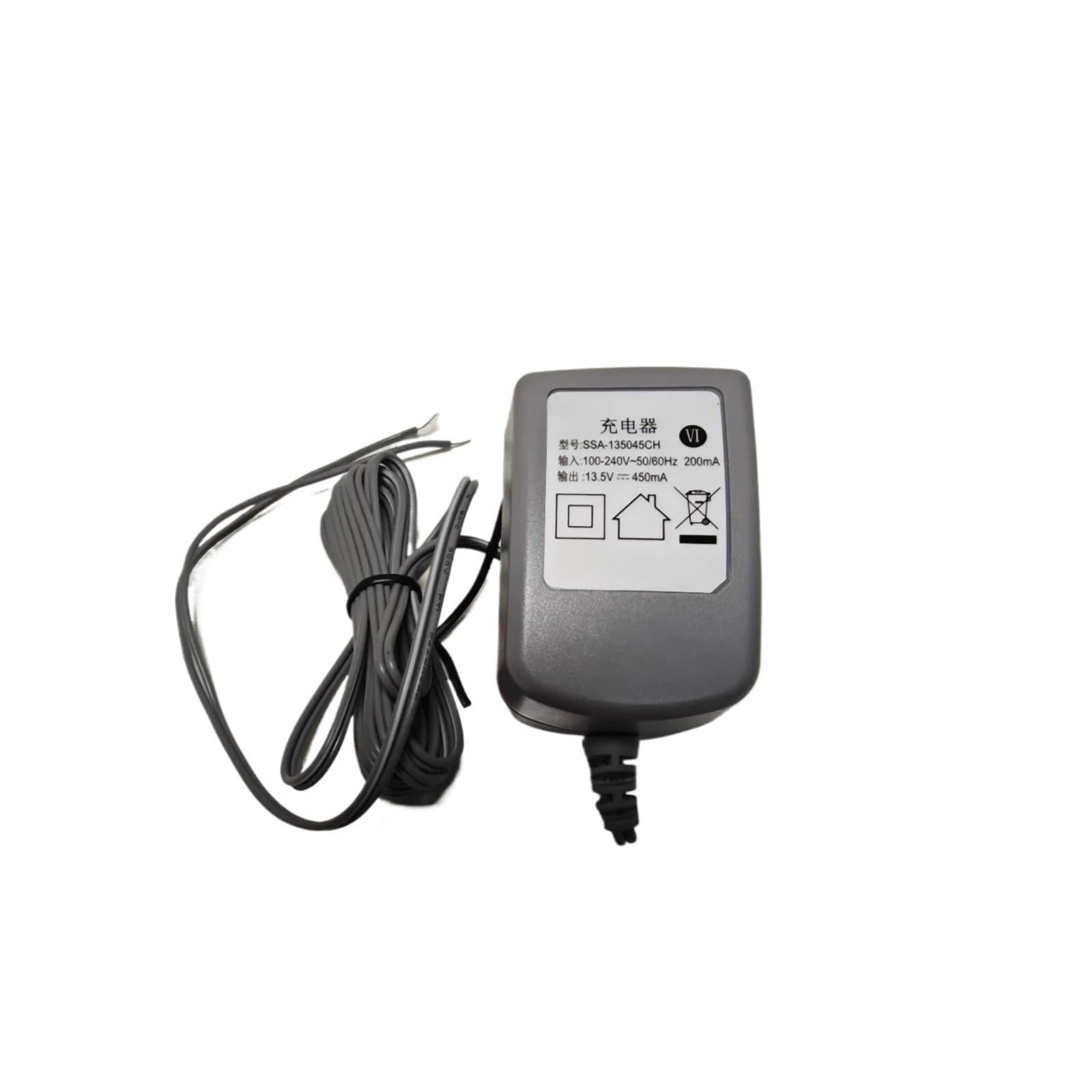 Sostituzione Adattatore Caricabatterie for aspirapolvere, Compatibile con Alimentatore Electrolux, 13,5 V 450 mA SSA 135045CH