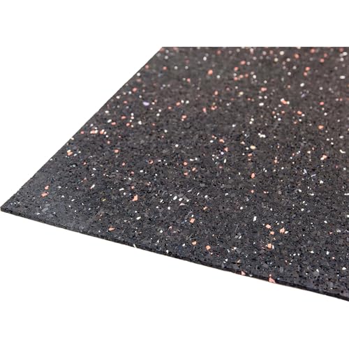 Antirutschmatte Ladungssicherung 120x80x0,3cm Palettengröße Rutschhemmende Gummigranulatmatte | Ideale Sicherung von Ware im LKW, Anhänger & Kofferraum | Universal Bautenschutzmatte 3mm