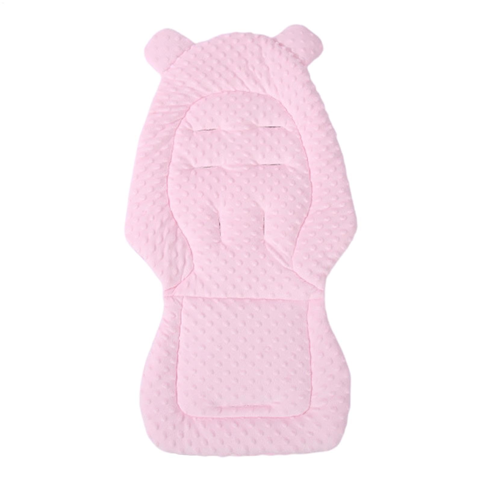 Seat Pad, Cotton Stroller Cushion, Stroller Seat Liner, (Blue/Pink/Gray) 15.75x31.5 Inches, Oxford Cloth Baby Filament for Pushchair Car Seating Push Chair