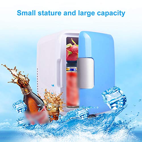 FHJZXDGHNXFGH Home Mini-koelkast, 4 liter, dubbel gebruik, lage noise-koelkast, auto, vriezer, thermische warmte, bewaardoos, koude ijsbox - Afbeelding 3