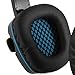 SADES SA-708 Professional 3.5mm Stereo Headset Headband PC Notebook Pro Gaming Headphone - Black/Blue