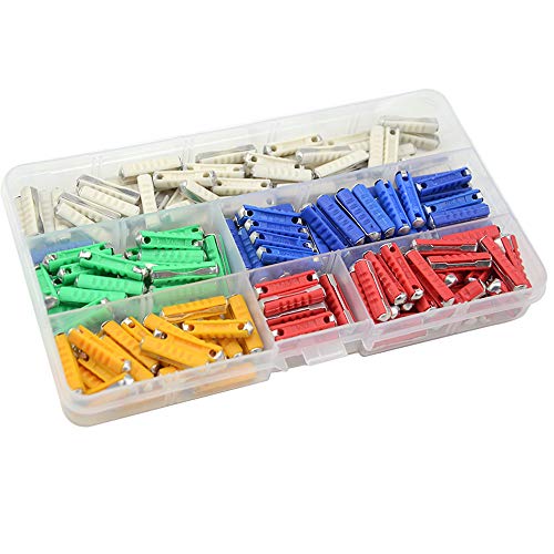 WMYCONGCONG 200 PCS Car Fuses European Automotive Fuse 5A 8A 10A 16A 25A for Classic Cars Old Style, Not Ceramic - Thumbnail 5