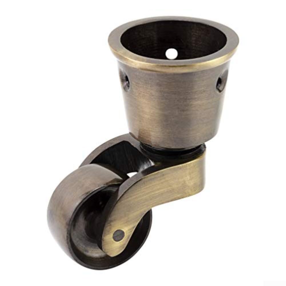 4 Ruote in Ottone Massiccio per Mobili Pesanti 55mm