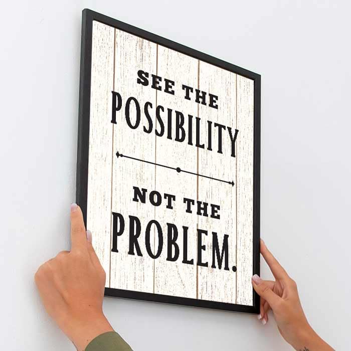 Image of Chaka Chaundh - Office Quotes Frames - Motivational Quotes Wall Frames for Office - Positive Business Quotes Wall Frame - Poster - (14 X 11 Inches) (White wood vintage - color - 3)