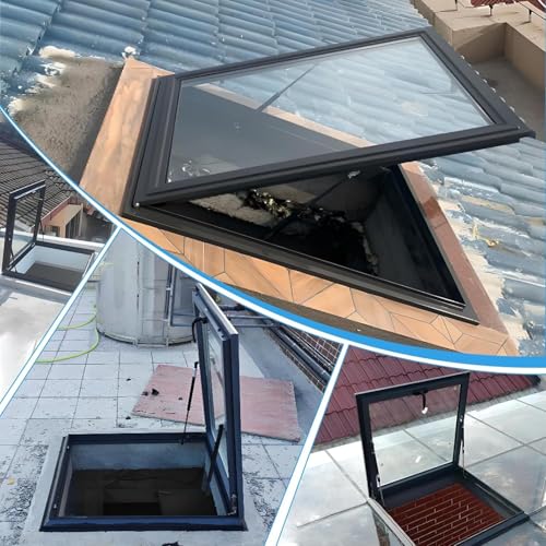 Claraboya con ventilación manual y visión multiángulo regulable para iluminación de techos 8