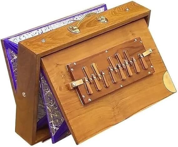 Scatola Shruti da 38,1 cm, in legno di teak, scatola Shruti per yoga, canto surpeti con sintonizzazione 432Hz