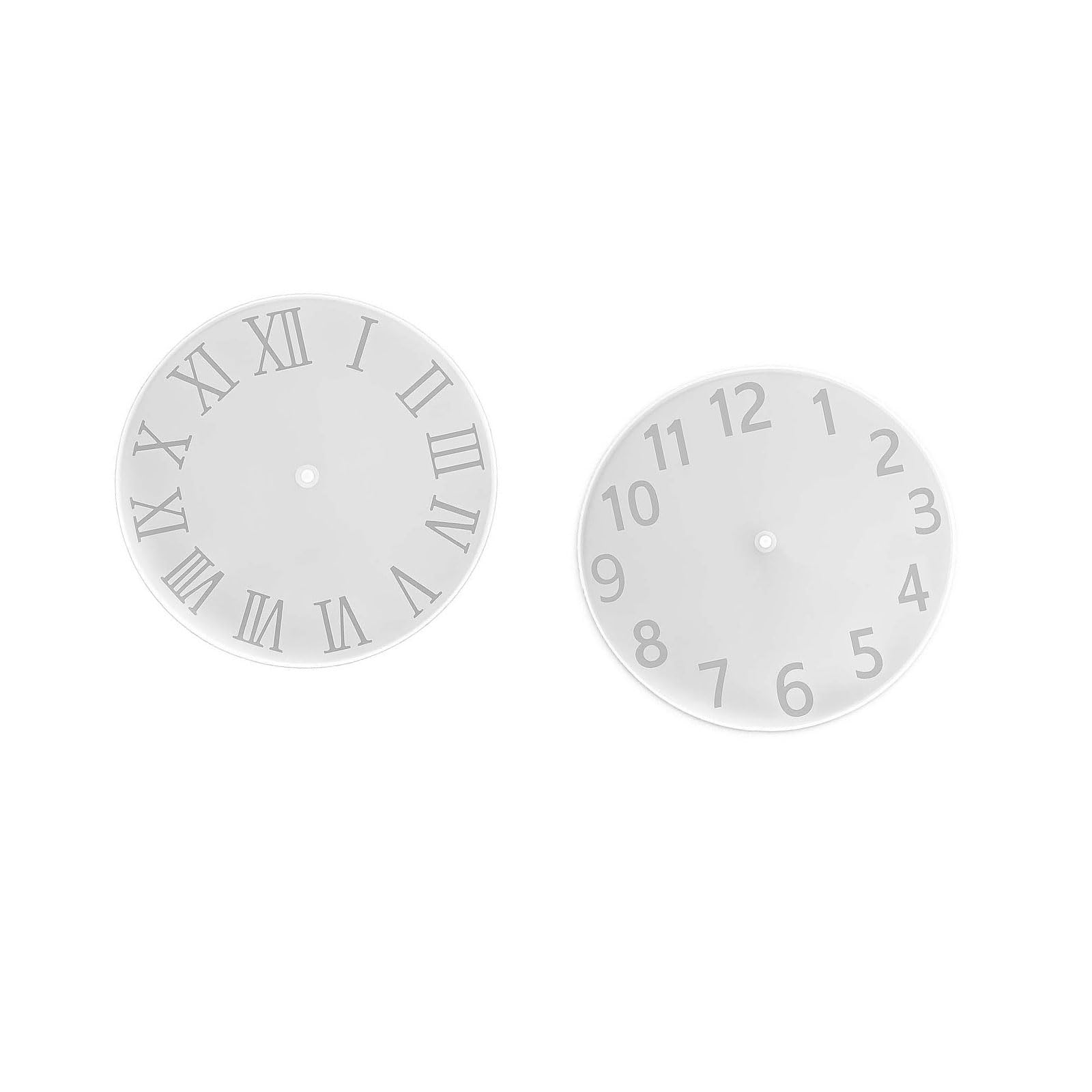 Linvimia Roman Numerals Clock Silicone Molds Food Grade Silicone for Making Wall/Desk Clock Epoxy Resin Art Project Glass Effect Cast