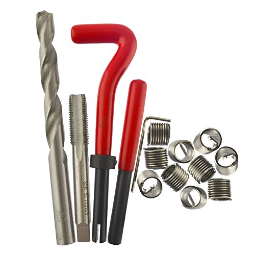 AB Tools M10 x 1.25mm Thread Repair kit/helicoil 9pc Set Damaged Thread AN019