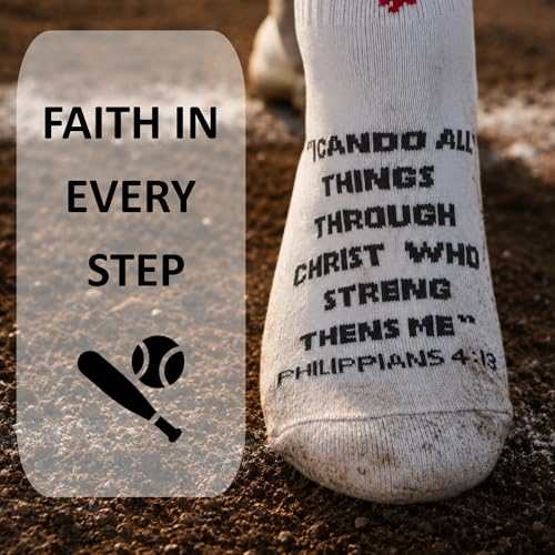 Image of Meudid 3 Pairs Baseball Cross Socks for Senior Night Gift Men Women US 6-13
