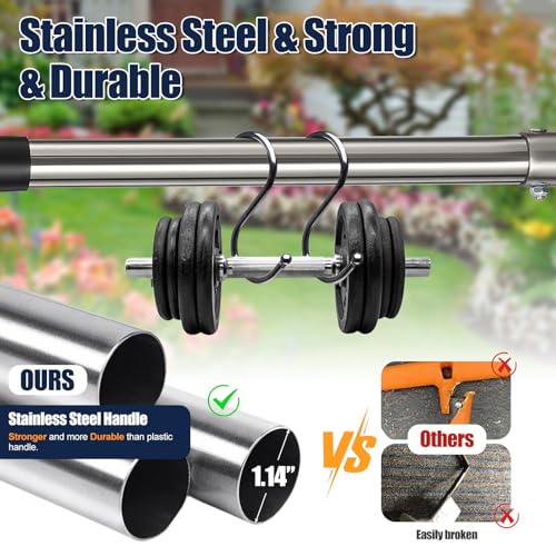 Herramienta para bordes de césped ajustable de acero inoxidable miniatura 3
