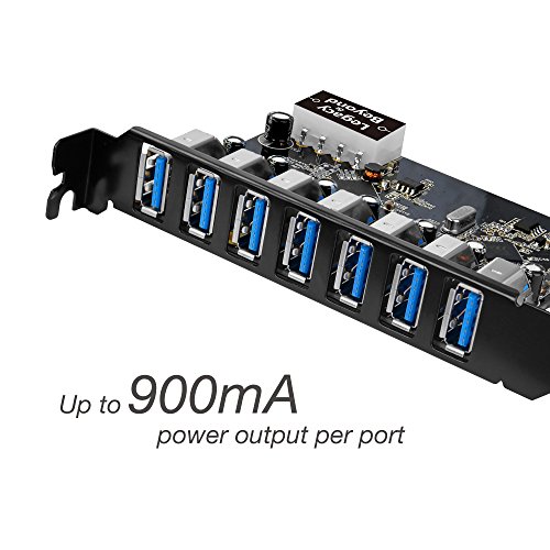 Siig Legacy And Beyond Series Pcie To Usb 3.0 7-Port Pci Express Card (External Pcie Host Card), Supports Uasp #TOP2