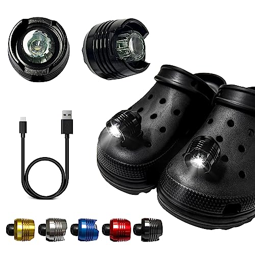 Headlights for Shoes, Version Rechargeable and Waterproof, 2pcs L...