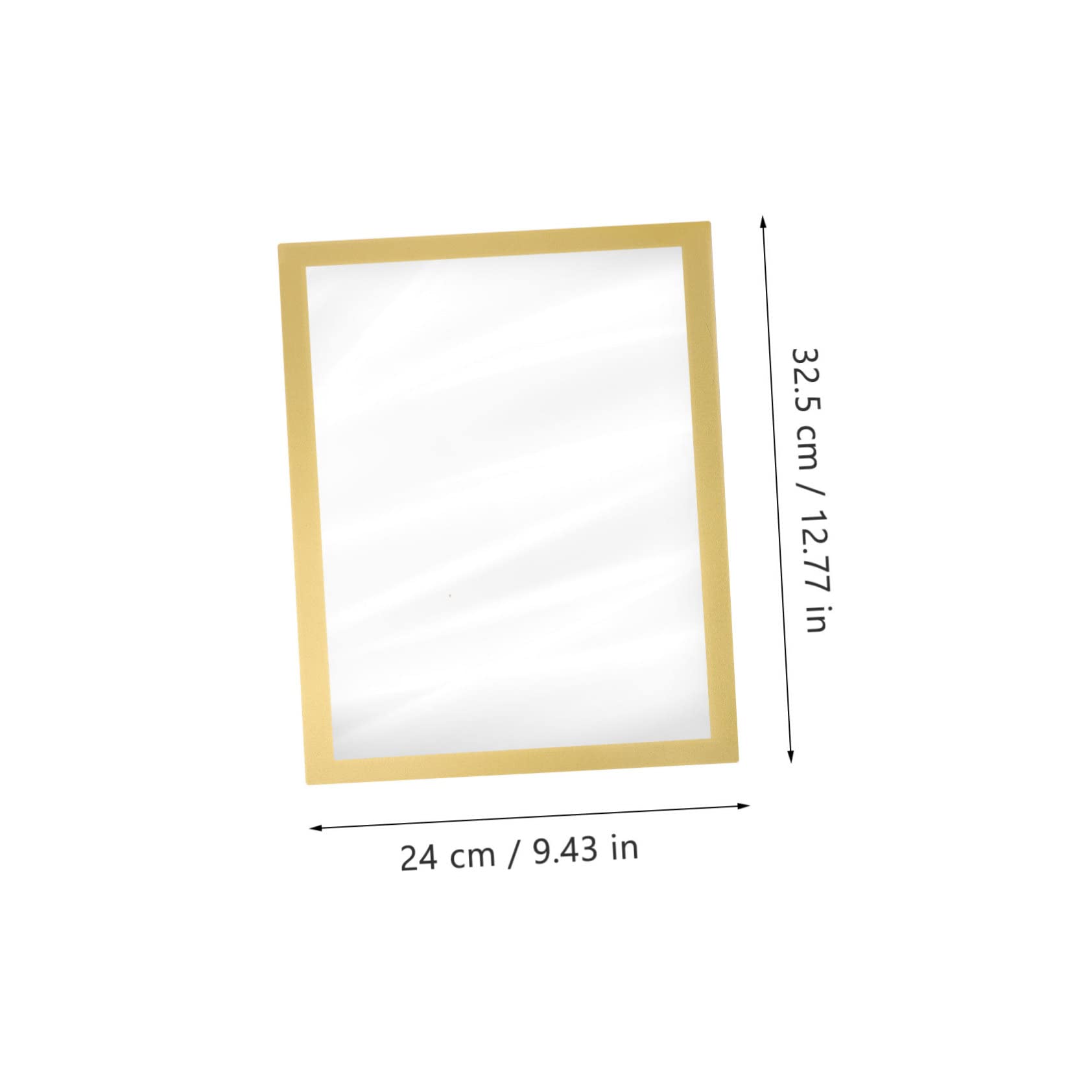 JECOMPRIS Golden Magnetic Photo Frame Decorative Frame for Pictures Certificates and Business Easy to Install Reliable Display for Home Office