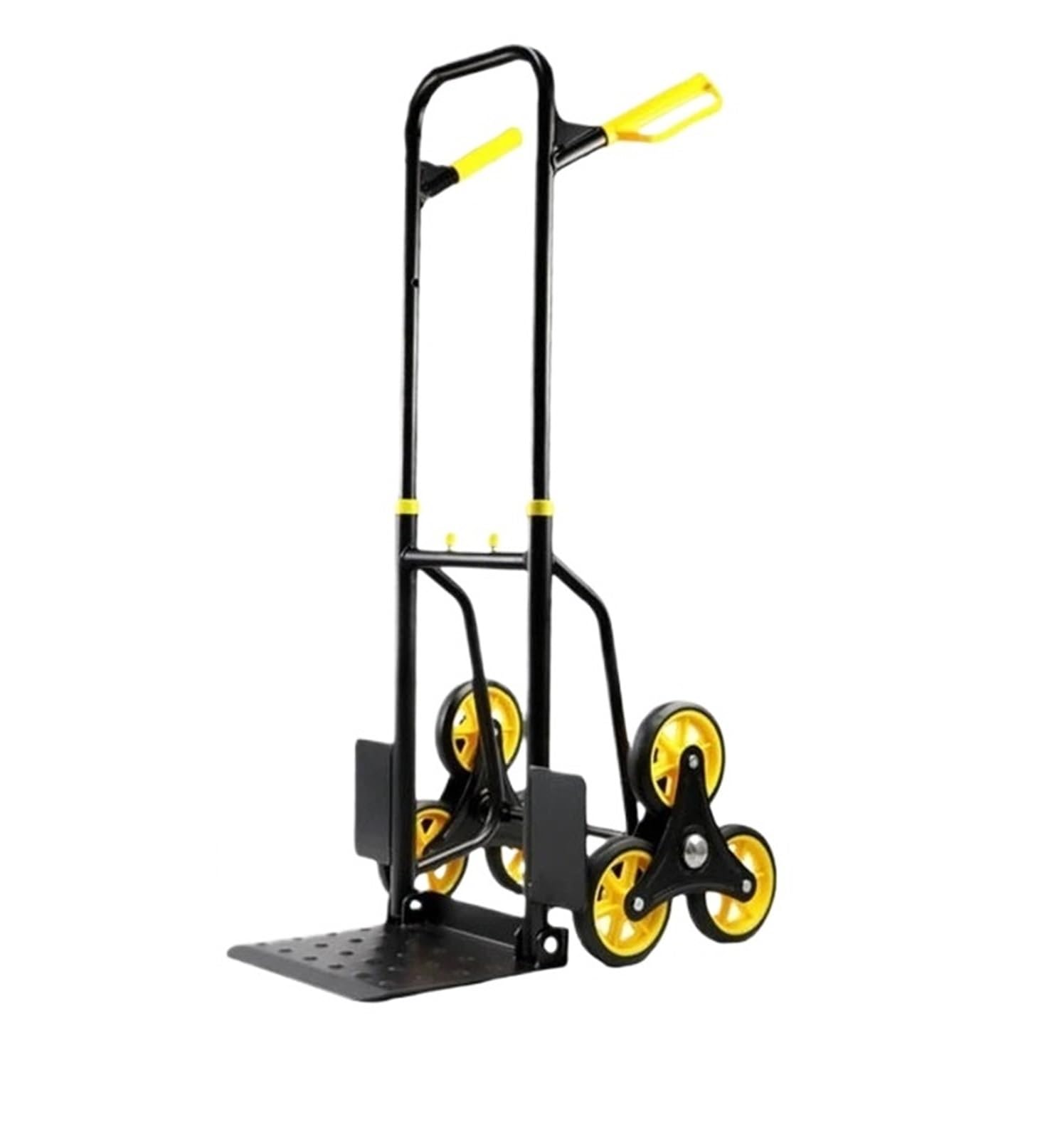 Car End Pipes Stair Climber Hand Truck and Dolly,300KG Capacity Heavy-Duty Trolley Cart with Telescoping Handle Heavy Hand Truck