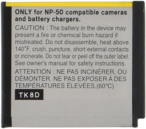 Fujifilm NP-50 Lithium Ion Rechargeable Battery for Fuji F60fd, F50fd & F100fd Digital Cameras - Retail Packaging image 4