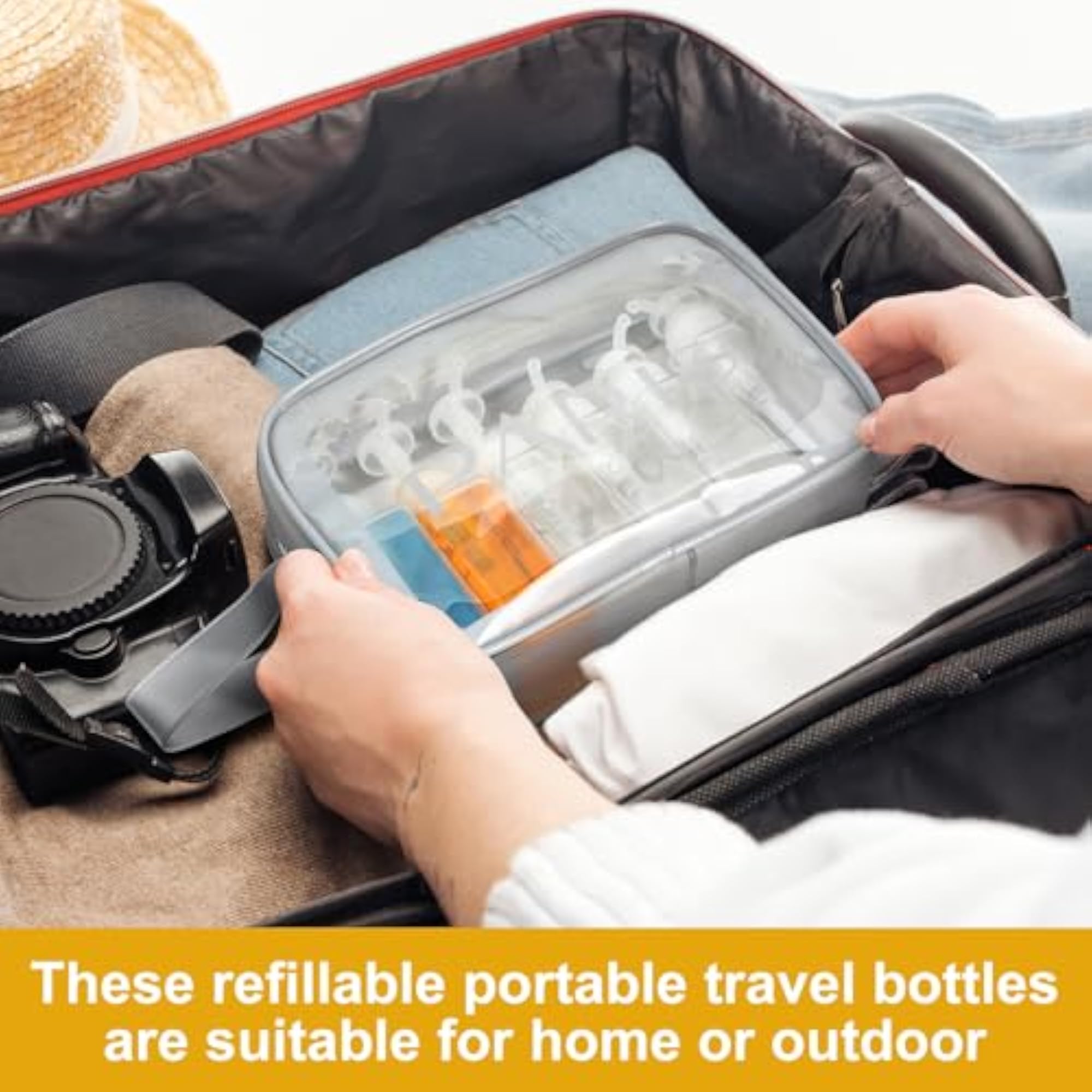 3.4 oz Mini Travel Pump Bottle Set