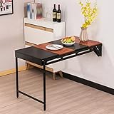 Wall Mounted Desk,Folding Kitchen Murphy Table, Special Design Multi-Function Work Table, Floating S