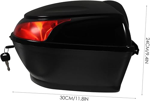 Miniatura 2 de Caja trasera para motocicleta, repuesto para maletero de gran capacidad, funda de almacenamiento de equipaje con candado, caja superior para casco