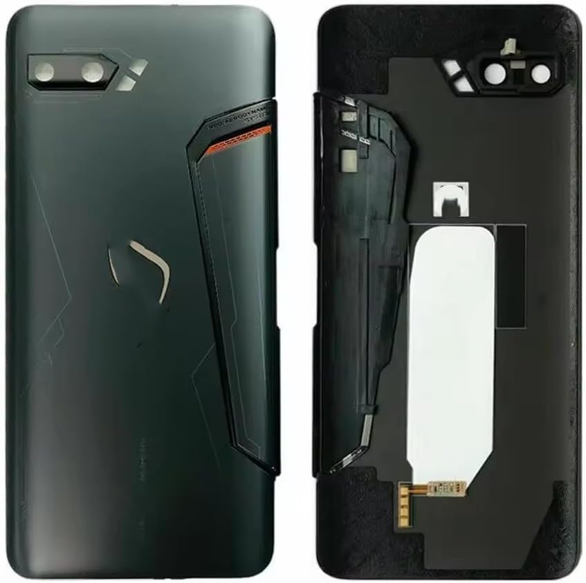YOOOKOOO Compatible Rear Back Cover for Asus ROG Phone 2 ZS660KL – Battery Door Housing Replacement Part (Big)