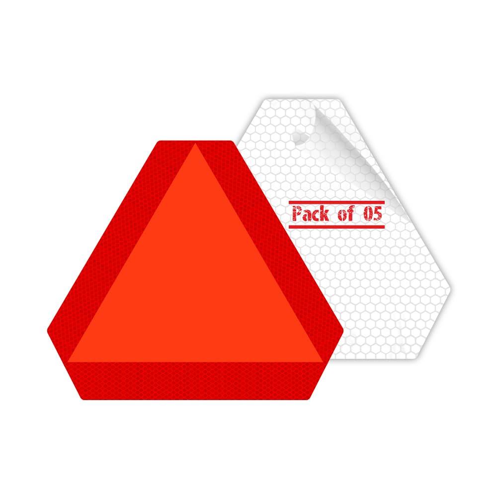 Farm Triangular Sign 16x14 Triangle Deflecto Slow Moving Vehicle Triangle - 16x14 Inch ...