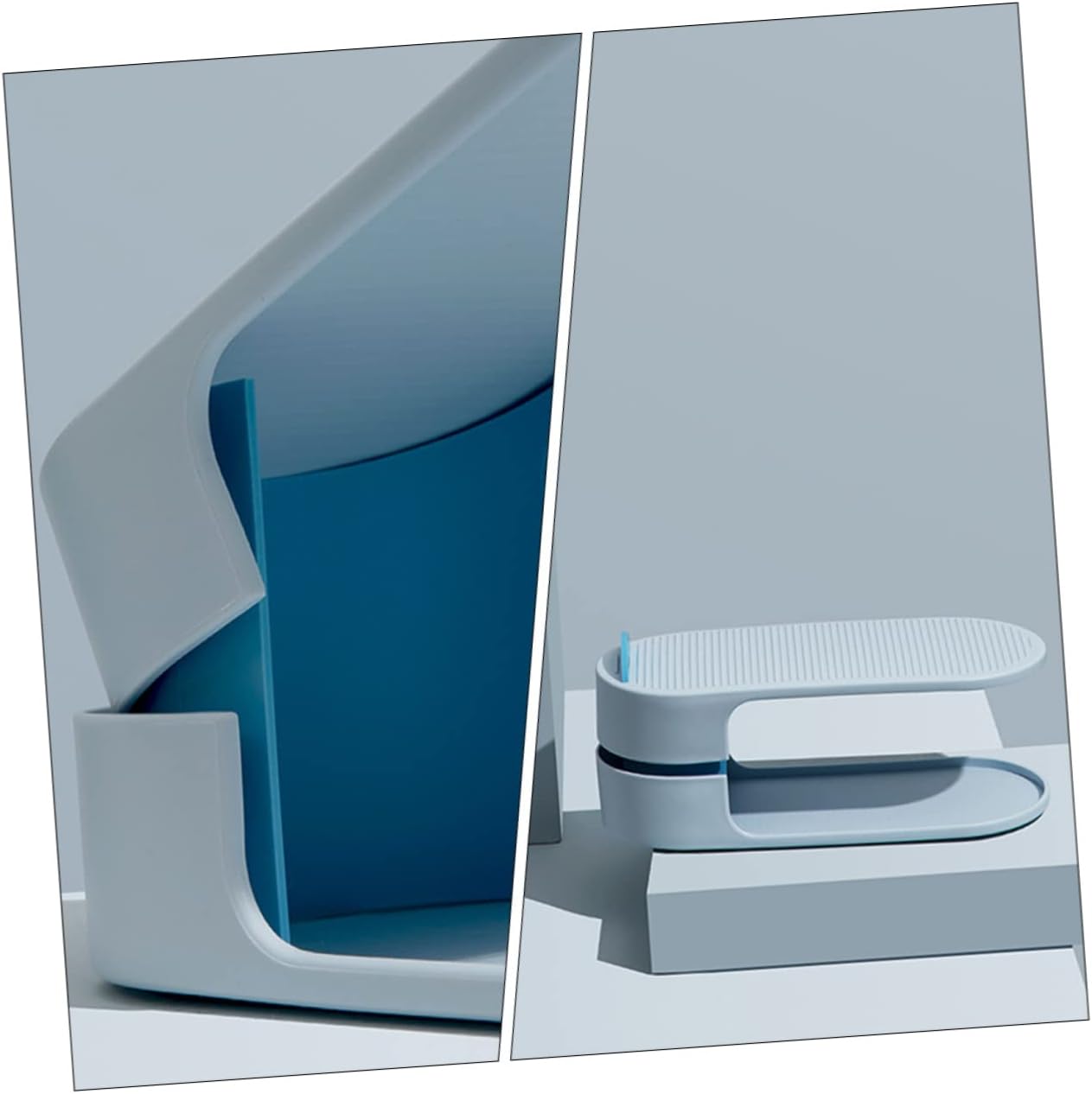 Adjustable Double Layer Shoe Rack Organizer Compact Slipper Holder Non-Skid Design Space-Saving Shoe Slots for Entryway and Closet Storage