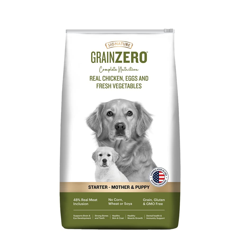 Grain Zero Signature Starter Mother & Puppy Dog Dry Food - 3 Kg - Real Chicken, Eggs and Fresh Vegetables | Grain, Gluten & GMO Free (B0D56GB9BZ) Amazon Price History, Amazon Price Tracker