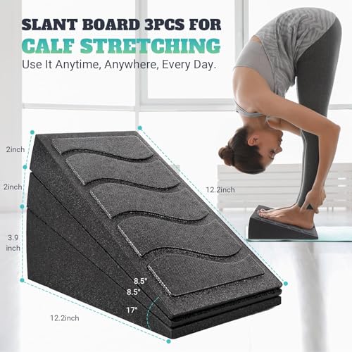 Image of Squat Wedge Block, 960 LBS Weight Capacity, Slant Board for Calf Stretching