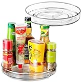 Lazy Susan Rotating Turntable Food Storage Container for Cabinets, Pantry, Fridge, Countertops,Vanity,BPA Free - Spinning Organizer for Spices, Condiments - 9