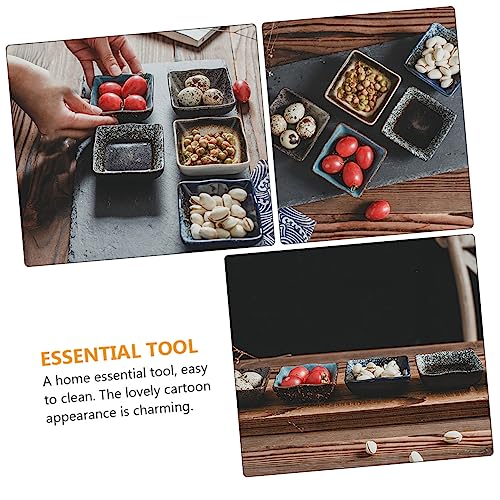 Juego de 5 platos de cerámica estilo japonés para sushi miniatura 6