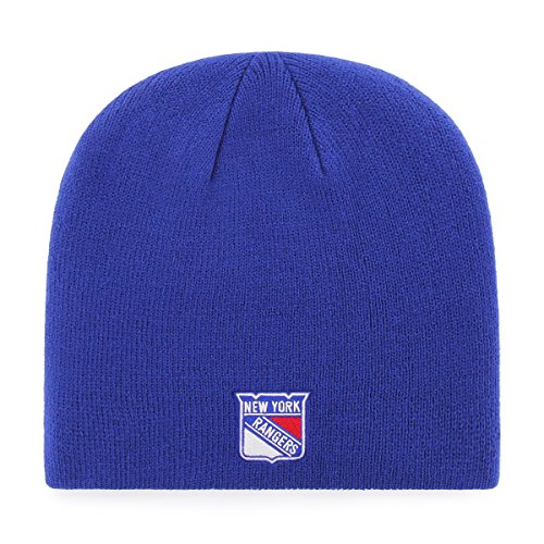 OTS NHL New York Rangers Men's Beanie Knit Cap, Team Color, One Size