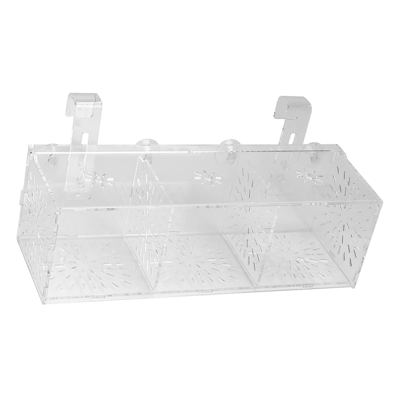 Akozon Fischzuchtbox, Transparentes Acryl-Aquarium für Panzeranemonen, Aquarienbrüterei, Inkubatorhalter, Züchter, Quarantäne, Zuchtisolationsbox (30 cm * 10 cm * 10 cm)