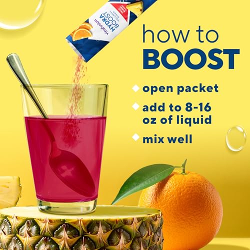 Vitafusion Hydraboost Drink Powder Packets, Electrolytes Support Daily Hydration, Vitamins Support Cellular Energy & Immune Health, Prebiotic Fiber Supports Gut Health, Fruit Burst, 15 Sticks - image 8