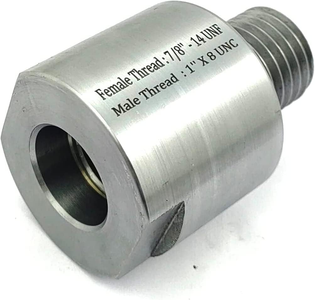 Quality Woodworking Lathe Headstock Spindle Adapter ((FT M33 X 3.5 TO MT 1'' X 8 TPI))