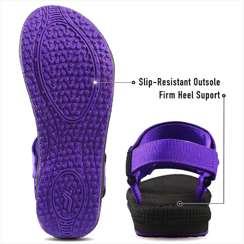Image of Gold Pigeon Shoes SIMPLUS Lightweight Yoga Mat Cushion Sole. Womens Sandals with Back Strap for Travel, Hiking & Sport. Comfortable Water Sandals for Women.