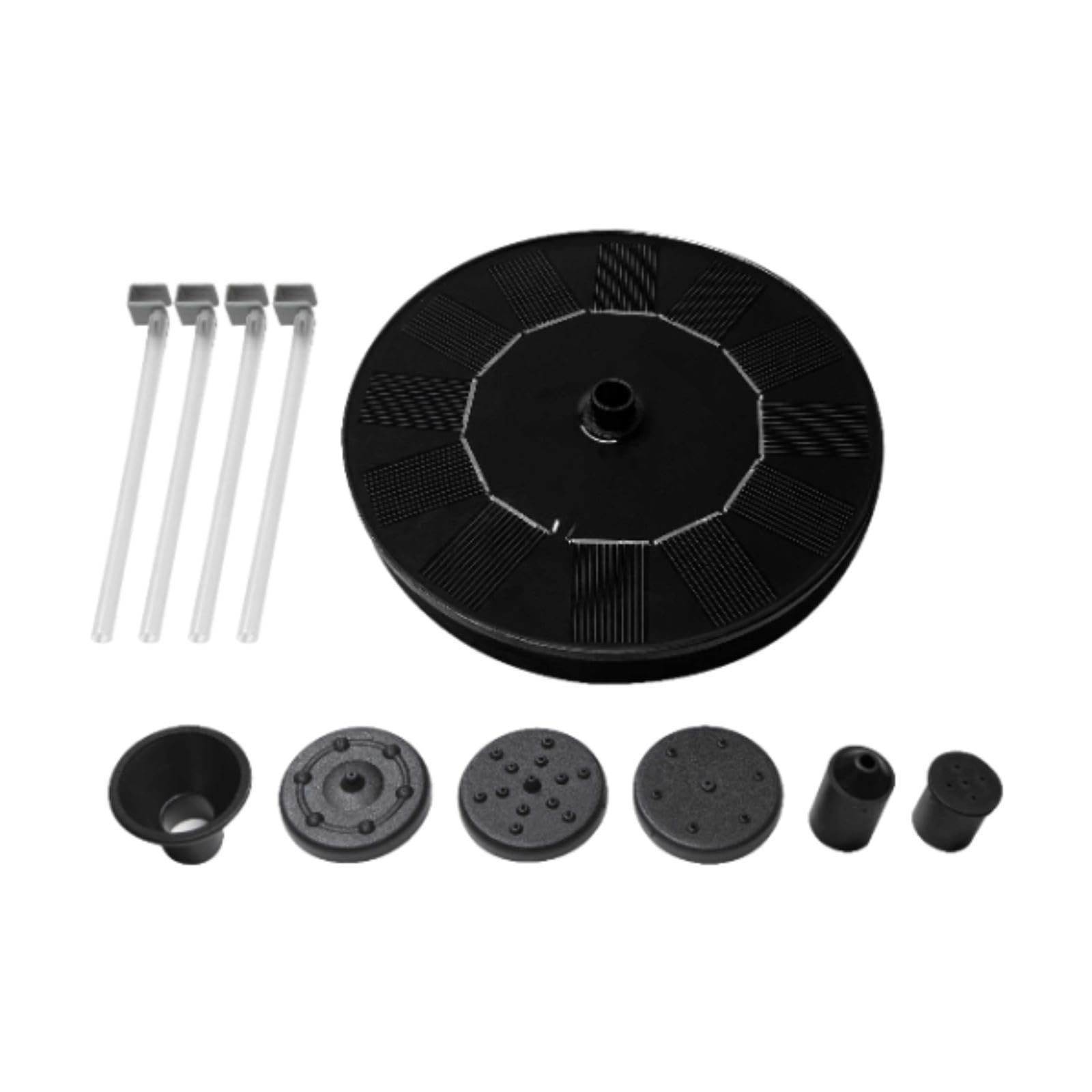 with 6 Nozzles Solar Water Fountain Pump for Fish Tank Outdoor Fountain Pool-image-2