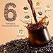 Bunkell Mushroom Coffee, Adaptogenic 6 Mushrooms with Lion's Mane, Reishi, Cordyceps, Shiitake, King Trumpet & Turkey Tail, Instant Coffee Powder for Energy, Digestion & Immune Support, 30 Servings