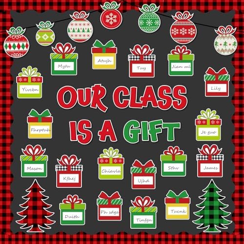 Containlol 48 Pcs Christmas Bulletin Board Decorations Our Class ...