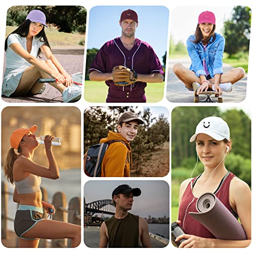 Womens Baseball Caps Smiley Face Hat Cute Embroidered Trucker Hat For Women Men Adjustable Cotton Golf Dad Hat #TOP6