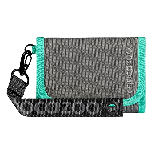 Coocazoo Geldbeutel CashDash Streetman Grau - Mit Sichtfenster, Münzfach & Klettverschluss