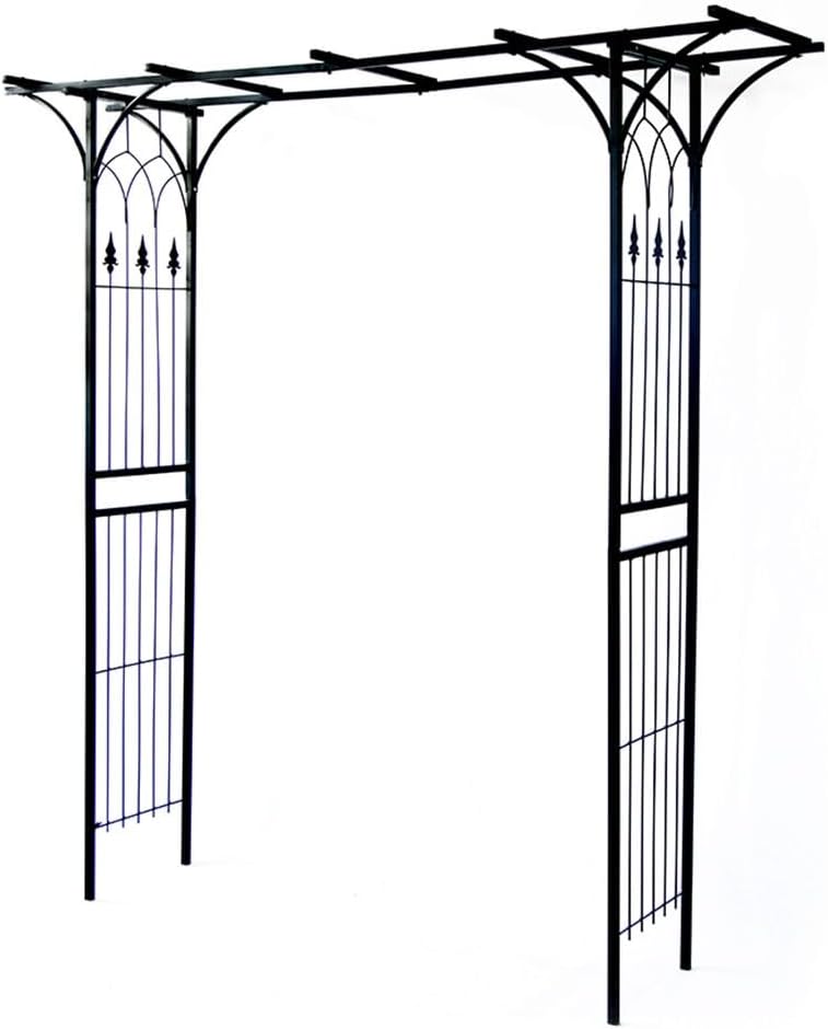 Garden Arbor Metal Garden Trellis Wedding Arch Not Easily Bent Pergola Arbor for Climbing Vines,Roses Vines,Party 6.9 FT High