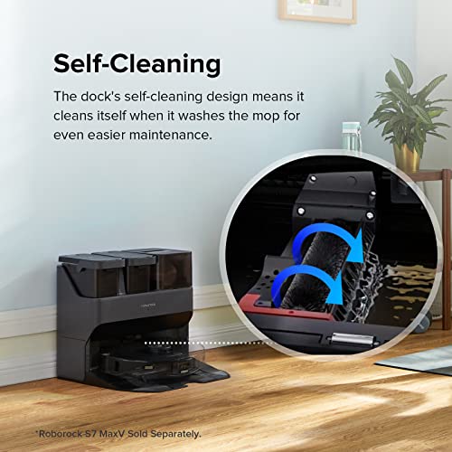 Image of Roborock Empty Wash Fill Dock, Self-Washing, Self-Emptying, Self-Refilling, Self-Cleaning, App-Controlled, Suitable for Roborock S7 MaxV, S7 MaxV Plus, and S7 MaxV Ultra Robot Vacuums
