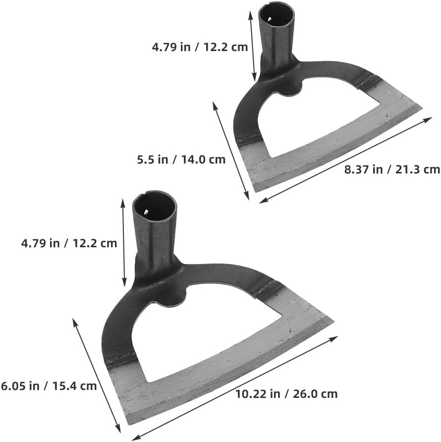 BESPORTBLE 2pcs Steel Hollow Hoe for Gardening Compact and Efficient Weeding Tool for Farming Loosening Soil and Clearing Grass Home Applications